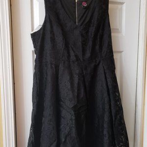 REBEL WILSON FOR TORRID JACQUARD SKATER DRESS